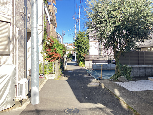 前面道路(南側から)