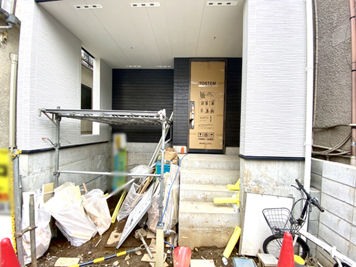 エントランス(建築中)