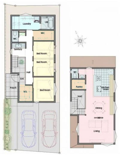 参考プラン(建物面積102.27平米・建物価格5104万円(税込))