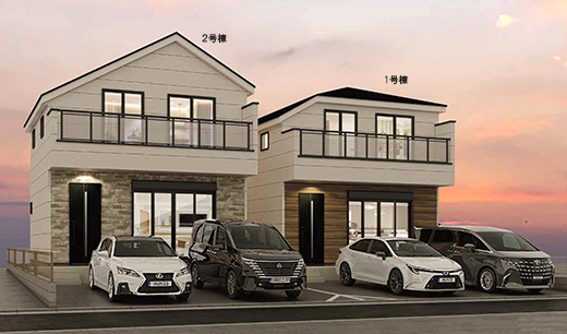 完成予想パース(外観)